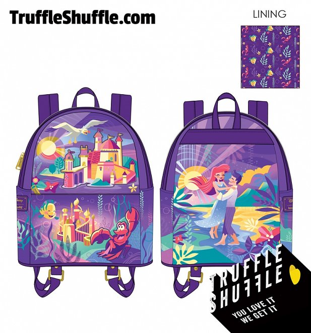 Loungefly Disney Ariel Castle Collection Mini Backpack Loungefly Disney Ariel Castle Collection Mini Backpack