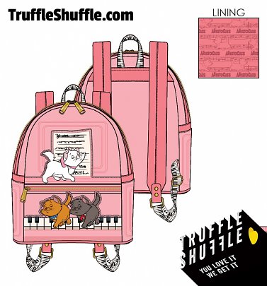 Loungefly Disney Aristocats Piano Kitties Mini Backpack Loungefly Disney Aristocats Piano Kitties Mini Backpack