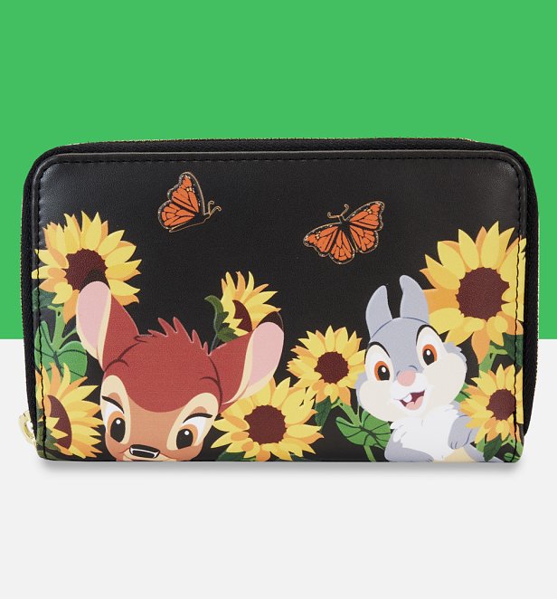 Loungefly Disney Bambi Sunflower Friends Zip Around Wallet