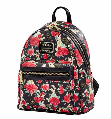 Loungefly Disney Beauty And The Beast All Over Print Belle Roses Mini Backpack Loungefly Disney Beauty And The Beast All Over Print Belle Roses Mini Backpack