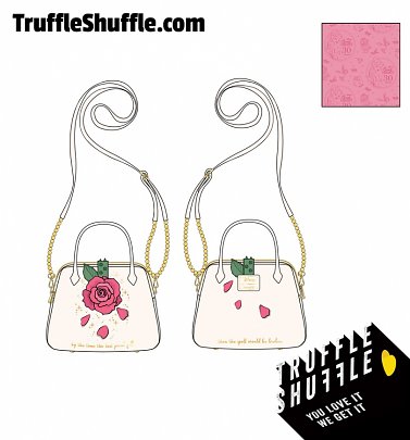 Loungefly Disney Beauty And The Beast Rose Crossbody Bag Loungefly Disney Beauty And The Beast Rose Crossbody Bag