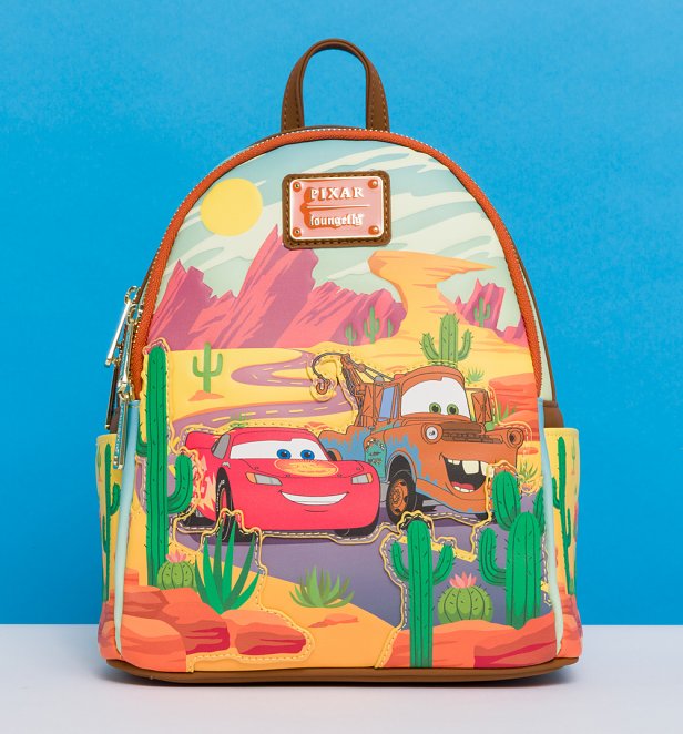 Loungefly Disney Cars Lightning McQueen and Mater Mini Backpack Loungefly Disney Cars Lightning McQueen and Mater Mini Backpack