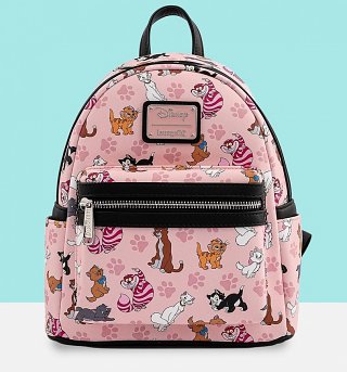 Loungefly Disney Cats All Over Print Mini Backpack