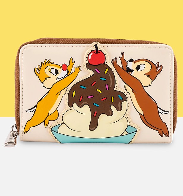 Loungefly Disney Chip And Dale Cherry On Top Zip Around Wallet