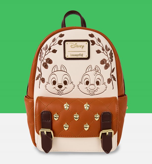 Loungefly Disney Chip And Dale Quilted Mini Backpack Loungefly Disney Chip And Dale Quilted Mini Backpack