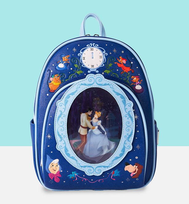 Loungefly Disney Cinderella 75th Anniversary Lenticular Mini Backpack Loungefly Disney Cinderella 75th Anniversary Lenticular Mini Backpack
