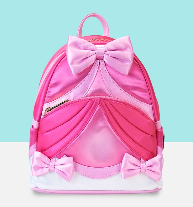 Loungefly Disney Cinderella 75th Anniversary Pink Bow Mini Backpack Loungefly Disney Cinderella 75th Anniversary Pink Bow Mini Backpack