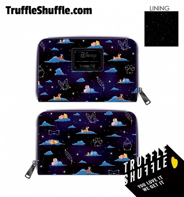 Loungefly Disney Classic Clouds All Over Print Zip Around Wallet Loungefly Disney Classic Clouds All Over Print Zip Around Wallet