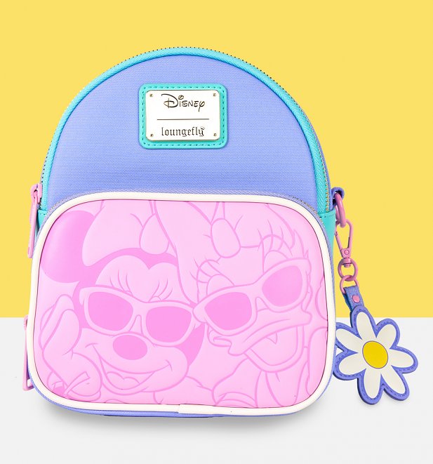 Loungefly Disney Daisy Duck And Minnie Mouse Mini Convertible Backpack