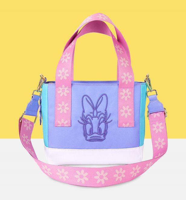 Loungefly Disney Daisy Duck Nylon Mini Tote Bag Loungefly Disney Daisy Duck Nylon Mini Tote Bag