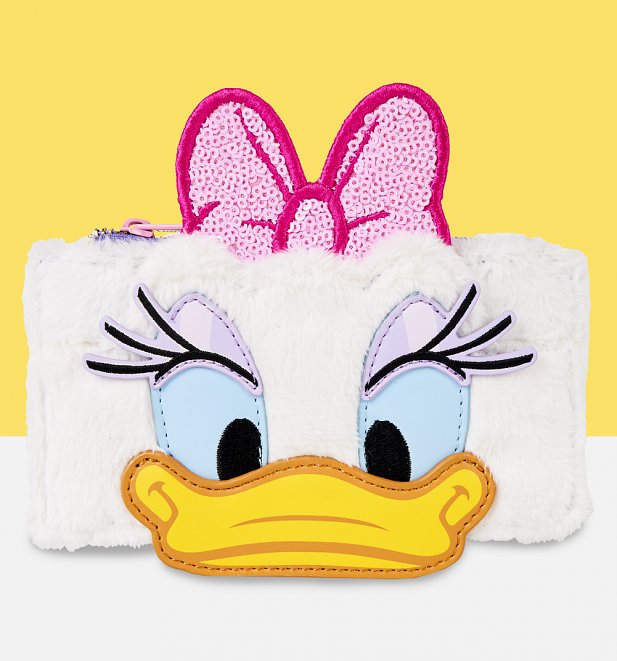 Loungefly Disney Daisy Duck Plush Large Card Holder Loungefly Disney Daisy Duck Plush Large Card Holder