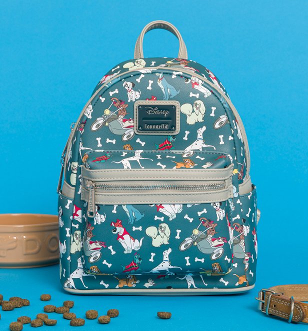 Loungefly Disney Dogs All Over Print Mini Backpack Loungefly Disney Dogs All Over Print Mini Backpack