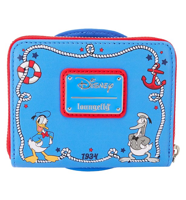 Loungefly Disney Donald Duck 90th Anniversary Zip Around Wallet