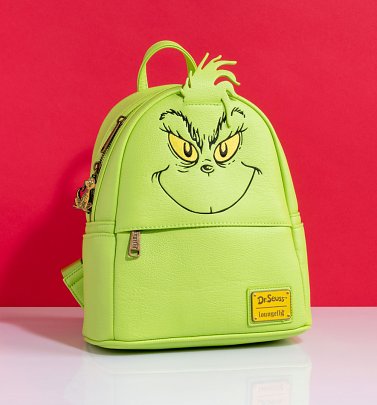 Loungefly Disney Dr Seuss The Grinch Mini Backpack Loungefly Disney Dr Seuss The Grinch Mini Backpack