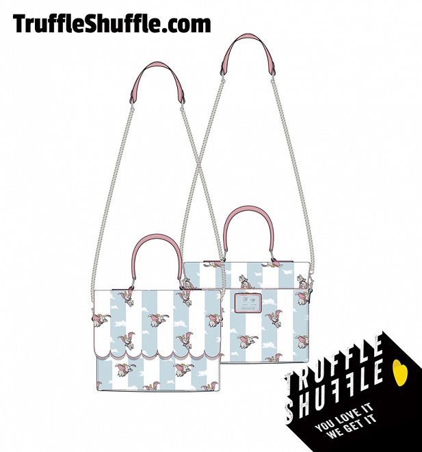 Loungefly Disney Dumbo Flying All Over Print Crossbody Bag Loungefly Disney Dumbo Flying All Over Print Crossbody Bag