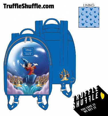Loungefly Disney Fantasia Sorceror Mickey Mini Backpack Loungefly Disney Fantasia Sorceror Mickey Mini Backpack