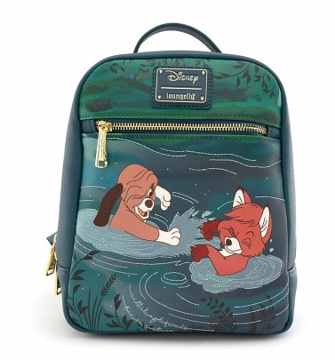 Loungefly Disney Fox and the Hound Water Fight Mini Backpack Loungefly Disney Fox and the Hound Water Fight Mini Backpack