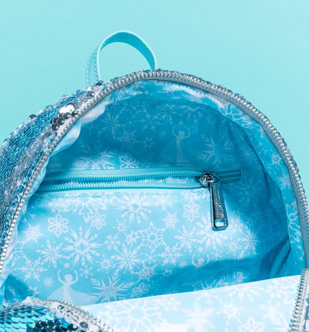 Loungefly Disney Frozen Elsa Reversible Sequin Mini Backpack