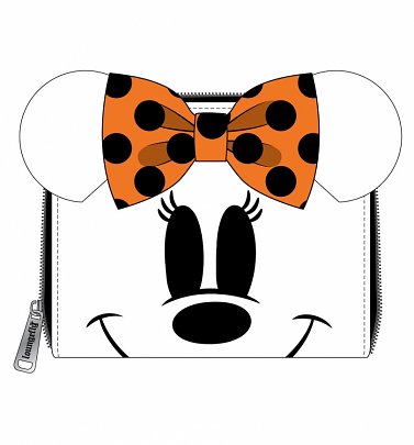 Loungefly Disney Ghost Minnie Glow In The Dark Cosplay Zip Around Wallet Loungefly Disney Ghost Minnie Glow In The Dark Cosplay Zip Around Wallet