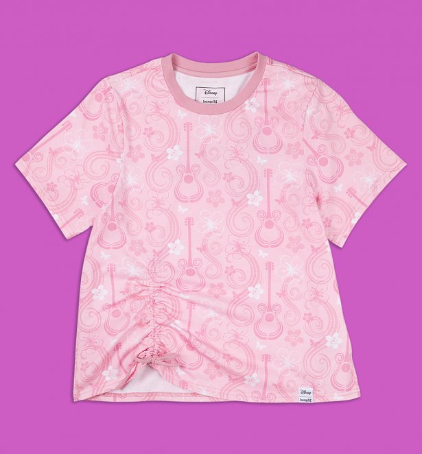 Loungefly Disney Hannah Montana Shirred Hem T-Shirt Loungefly Disney Hannah Montana Shirred Hem T-Shirt