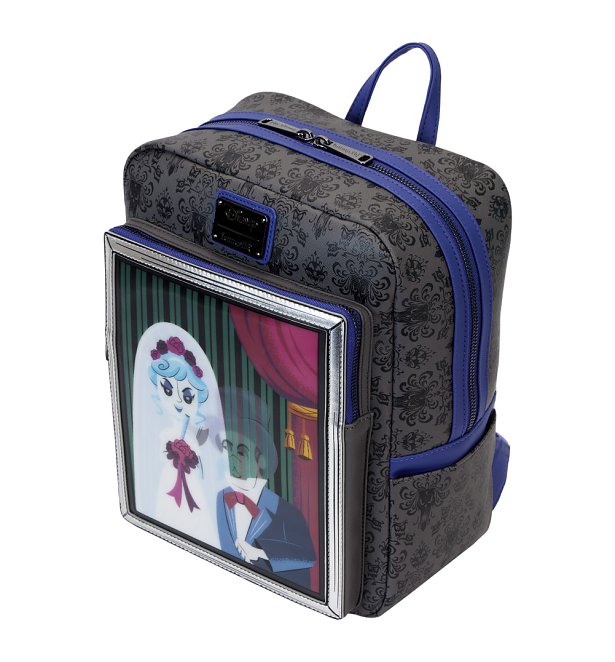 Loungefly Disney Haunted Mansion Black Widow Bride Lenticular Mini Backpack
