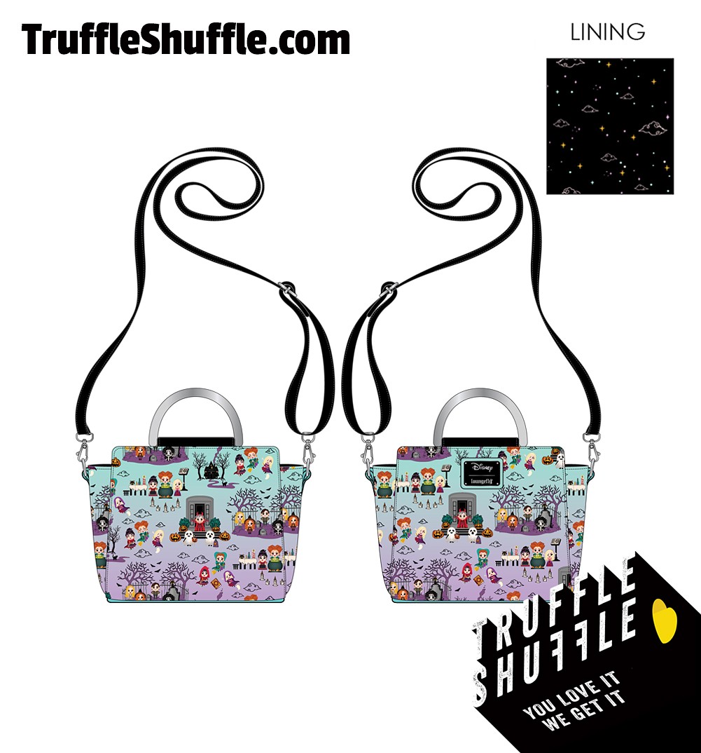 Loungefly Disney Hocus Pocus Scene All Over Print Crossbody Bag