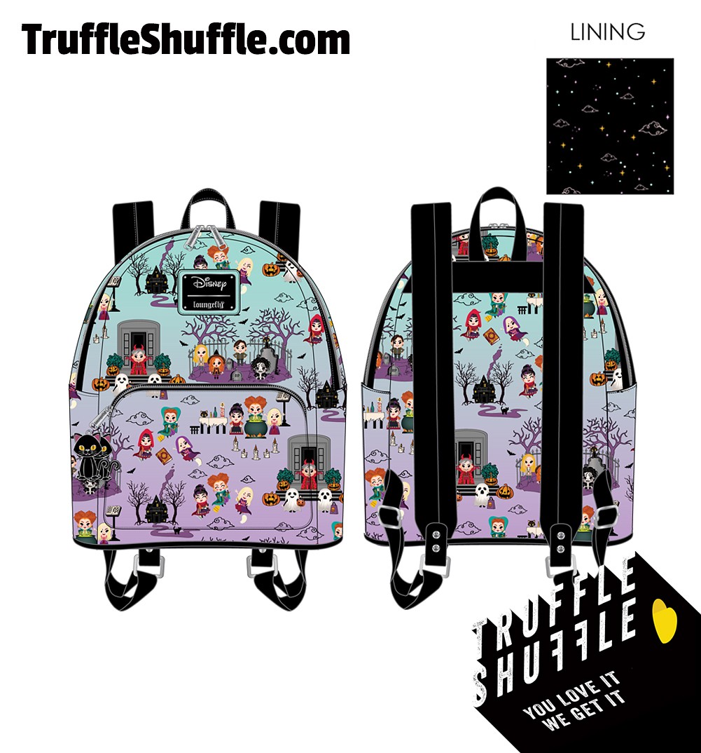 Loungefly Disney Hocus Pocus Scene All Over Print Mini Backpack