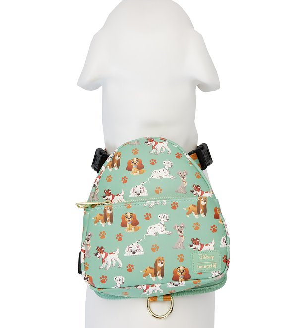 Loungefly Disney I Heart Dogs All Over Print Backpack Harness Medium