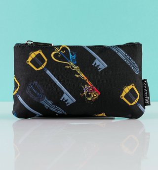 Loungefly Disney Kingdom Hearts Keys All Over Print Nylon Pouch Loungefly Disney Kingdom Hearts Keys All Over Print Nylon Pouch