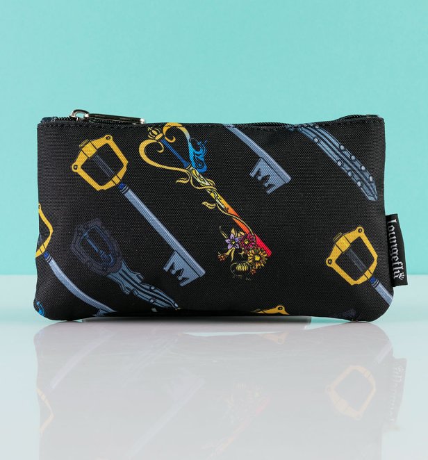 Loungefly Disney Kingdom Hearts Keys All Over Print Nylon Pouch