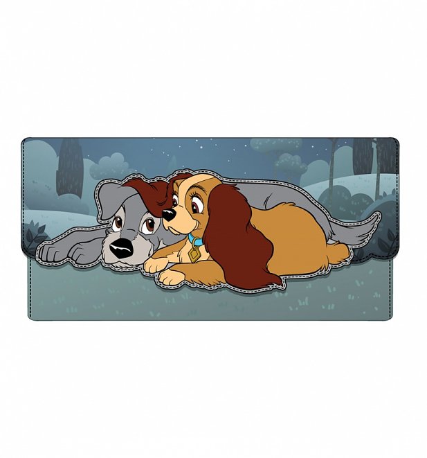 Loungefly Disney Lady And The Tramp Wet Cement Flap Wallet Loungefly Disney Lady And The Tramp Wet Cement Flap Wallet