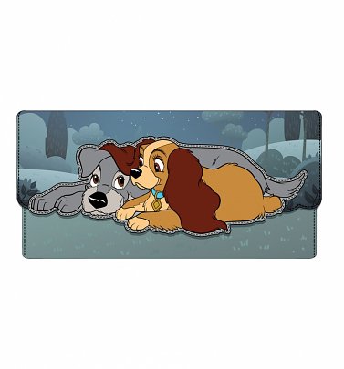 Loungefly Disney Lady And The Tramp Wet Cement Flap Wallet Loungefly Disney Lady And The Tramp Wet Cement Flap Wallet