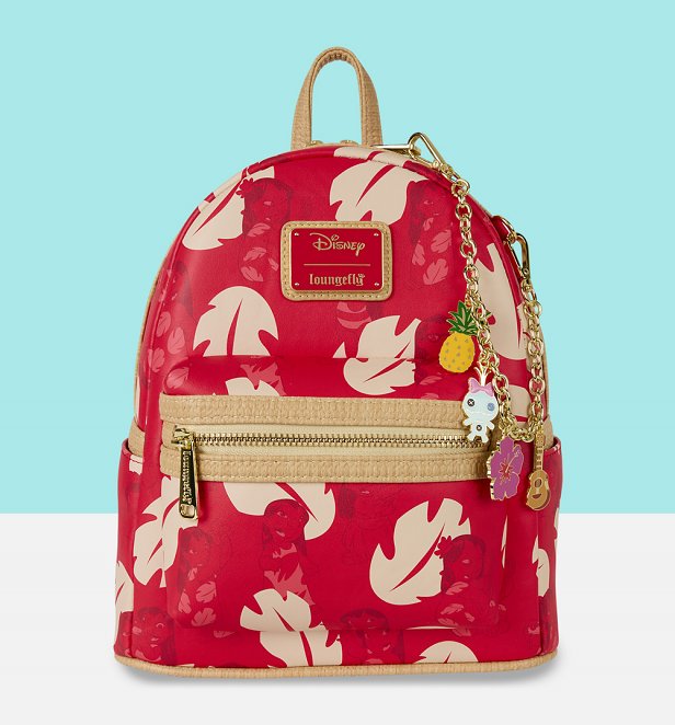 Loungefly Disney Lilo And Stitch Charm Mini Backpack Loungefly Disney Lilo And Stitch Charm Mini Backpack
