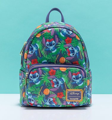Loungefly Disney Lilo and Stitch Tropical Mini Backpack Loungefly Disney Lilo and Stitch Tropical Mini Backpack