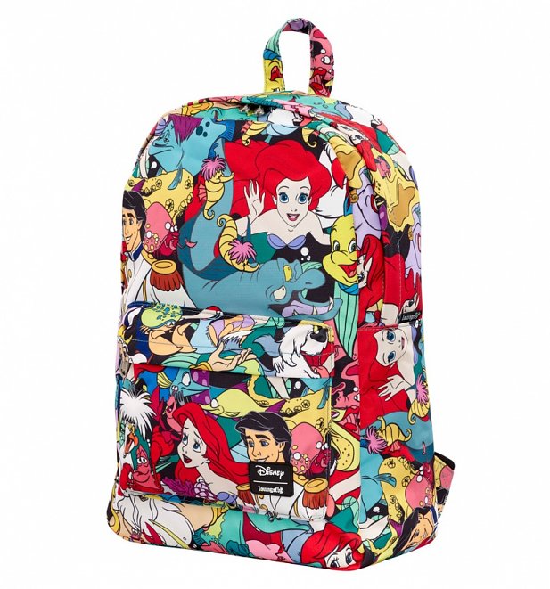 Loungefly Disney Little Mermaid Ariel Characters All Over Print Nylon