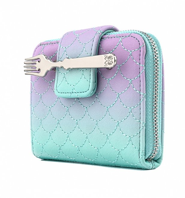 Loungefly Disney Little Mermaid Ombre Scales Zip Around Wallet Loungefly Disney Little Mermaid Ombre Scales Zip Around Wallet