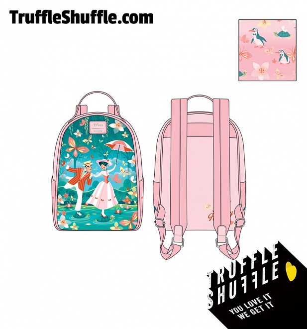 Loungefly Disney Mary Poppins Jolly Holiday Mini Backpack Loungefly Disney Mary Poppins Jolly Holiday Mini Backpack