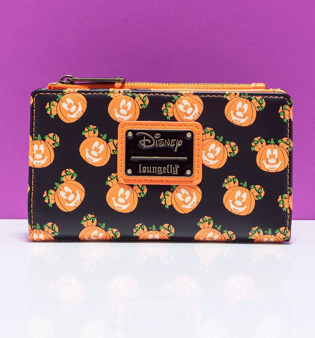 Loungefly Disney Mick O Lantern Halloween Pumpkin Flap Wallet Loungefly Disney Mick O Lantern Halloween Pumpkin Flap Wallet