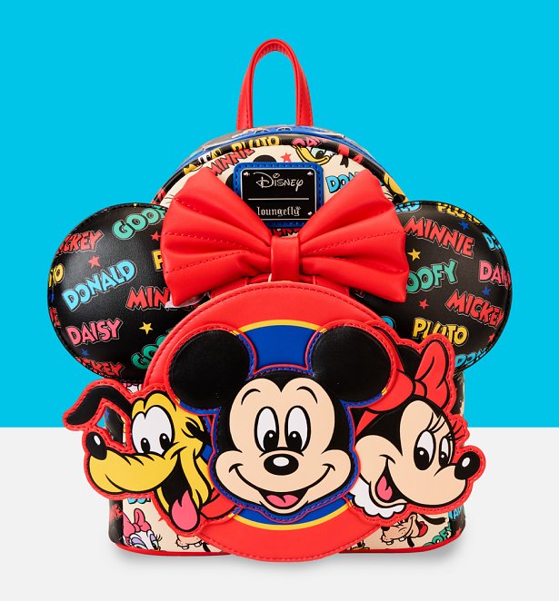 Loungefly Disney Mickey And Friends Classic Ear Holder Mini Backpack Combo