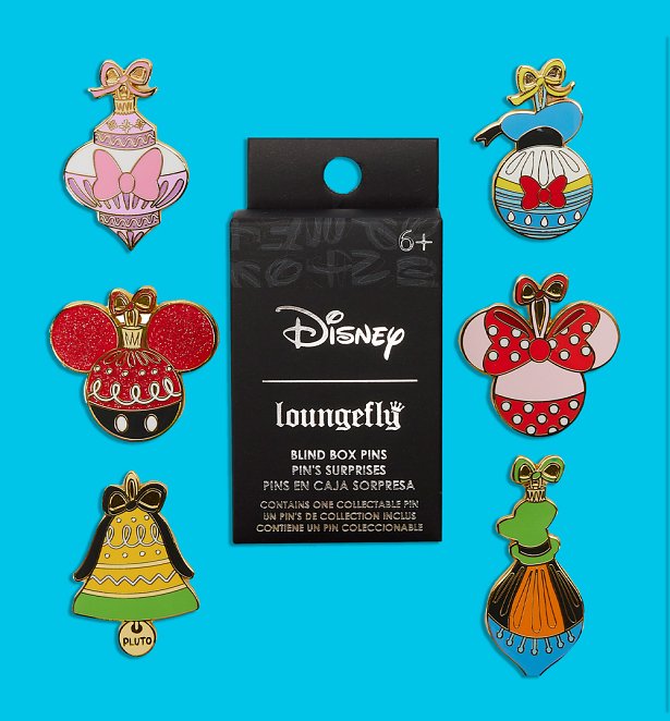 Loungefly Disney Mickey And Friends Ornaments Mystery Box Pins