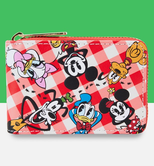 Loungefly Disney Mickey And Friends Picnic Accordion Wallet