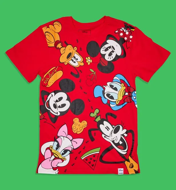 Loungefly Disney Mickey And Friends Picnic Unisex T Shirt