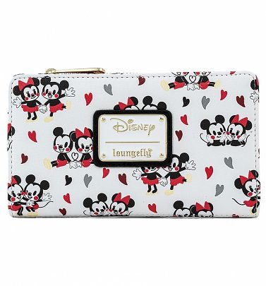 Loungefly Disney Mickey And Minnie Mouse Love All Over Print Wallet Loungefly Disney Mickey And Minnie Mouse Love All Over Print Wallet
