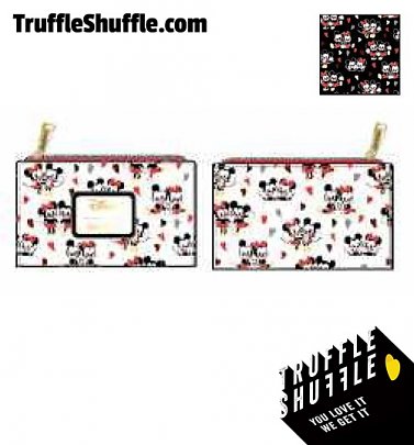 Loungefly Disney Mickey And Minnie Mouse Love All Over Print Wallet Loungefly Disney Mickey And Minnie Mouse Love All Over Print Wallet