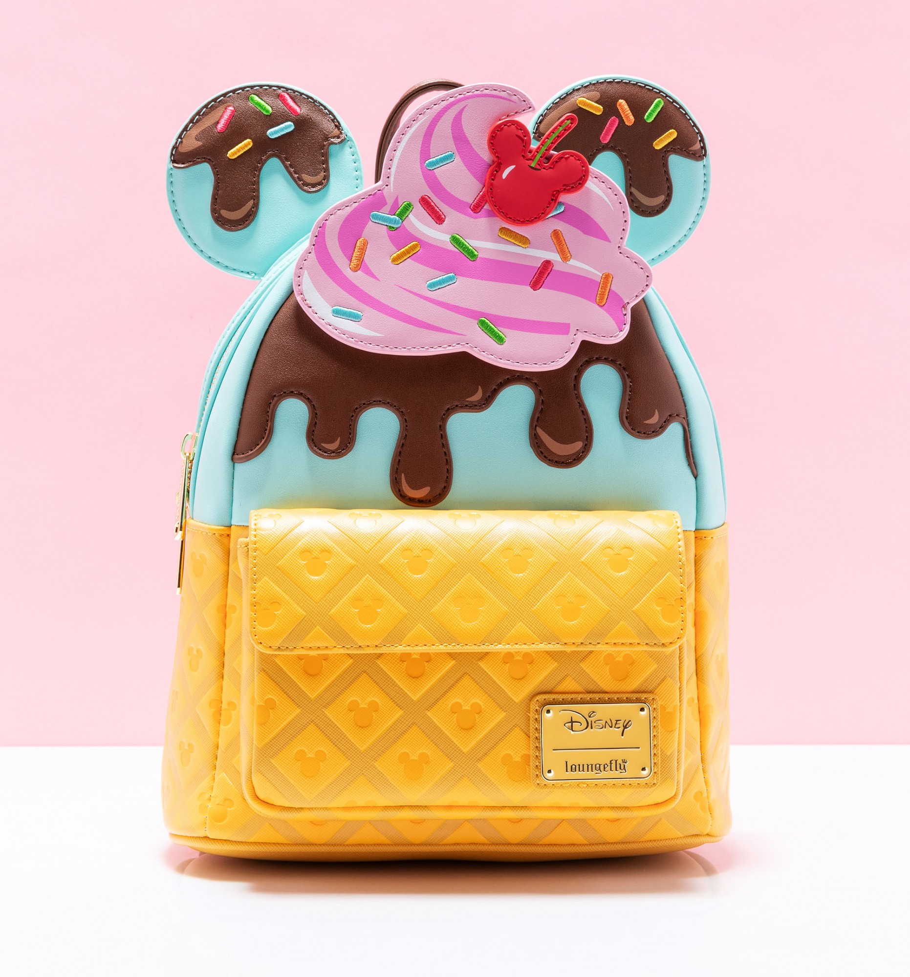 Loungefly Disney Mickey And Minnie Sweets Ice Cream Mini Backpack