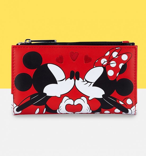 Loungefly Disney Mickey And Minnie Love Flap Wallet Loungefly Disney Mickey And Minnie Love Flap Wallet