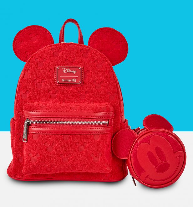 Loungefly Disney Mickey Ears Burnout Mini Backpack Loungefly Disney Mickey Ears Burnout Mini Backpack