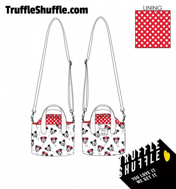 Loungefly Disney Mickey Minnie Balloons All Over Print Handbag Loungefly Disney Mickey Minnie Balloons All Over Print Handbag