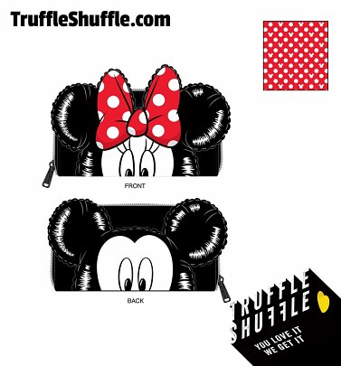 Loungefly Disney Mickey Minnie Balloons Cosplay Zip Around Wallet Loungefly Disney Mickey Minnie Balloons Cosplay Zip Around Wallet