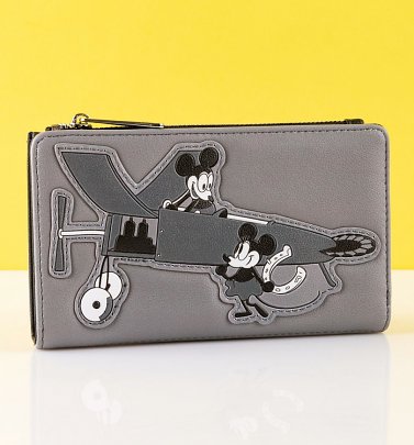 Loungefly Disney Mickey Mouse Plane Crazy Flap Purse Loungefly Disney Mickey Mouse Plane Crazy Flap Purse